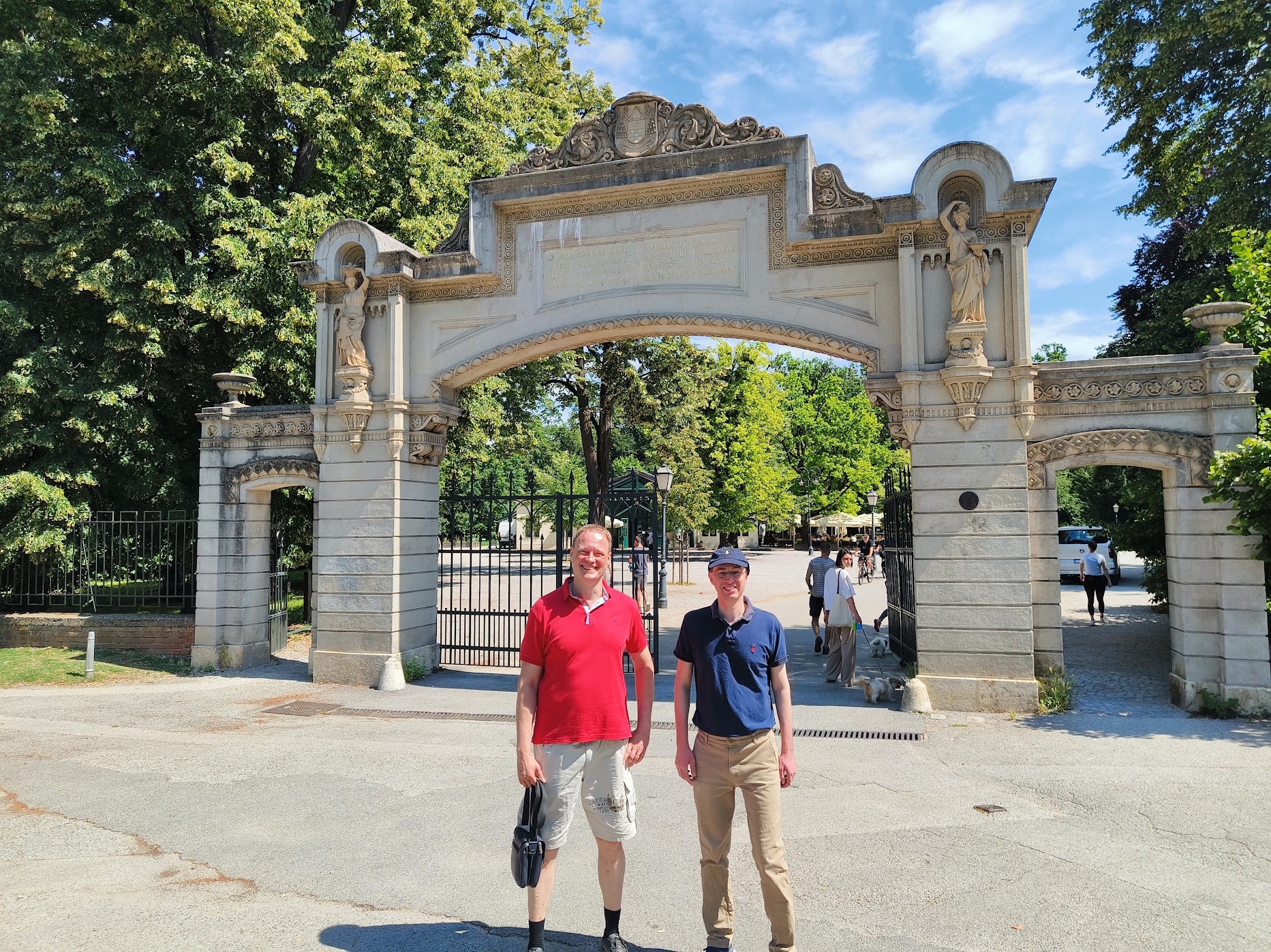 Ola Hallengren and Vedran Kesegic during the Sunday tour